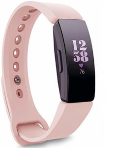 Strap-it Fitbit Inspire 2 silicone band (roze)