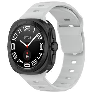 Strap-it Samsung Galaxy Watch Ultra outdoor siliconen bandje (grijs)