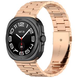 Strap-it Samsung Galaxy Watch Ultra stalen band (rosé goud)