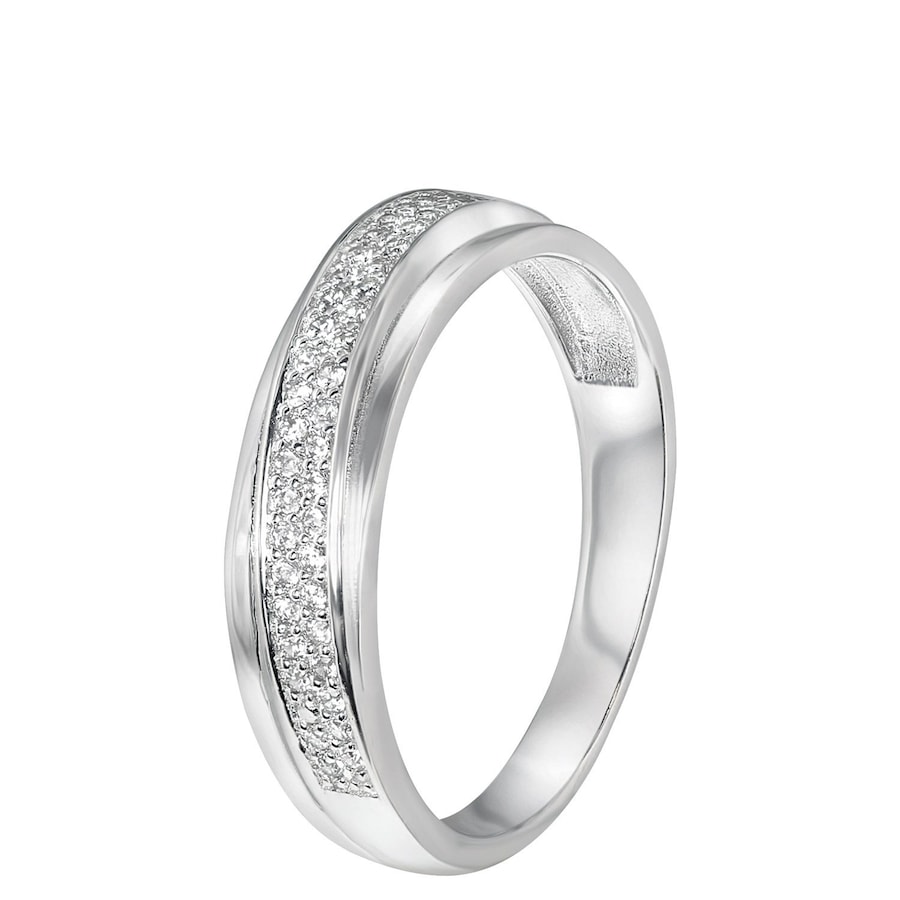 Lucardi Ring Zilver - zilverkleurig