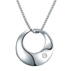 Lulu & Jane Ketting Sterling zilver Diamant in Zilver