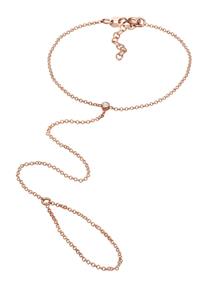 Elli Dames handketting basis met kristallen in 925 sterling zilver