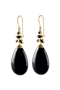 Dyrberg/Kern Danette Earpost, Color: Gold/Black, Onesize, Women