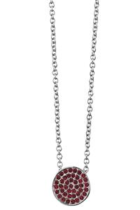 Dyrberg Kern Dyrberg/Kern Leah Necklace, Color: Silver, Red, Onesize, Women