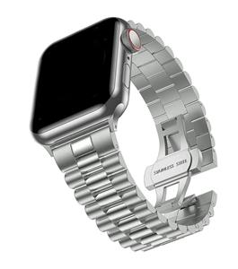 Strap-it Apple Watch Presidential stalen band (titanium)