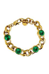 Dyrberg Kern Dyrberg/Kern Ariane Bracelet, Color: Gold/Green, Onesize, Women