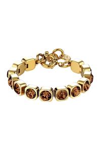 Dyrberg Kern Dyrberg/Kern Conian Bracelet, Color: Gold/Brown, Onesize, Women