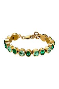 Dyrberg Kern Dyrberg/Kern Elaine Bracelet, Color: Gold/Green, Onesize, Women