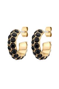 Dyrberg Kern Dyrberg/Kern Heidi Earring, Color: Gold/Black, Onesize, Women