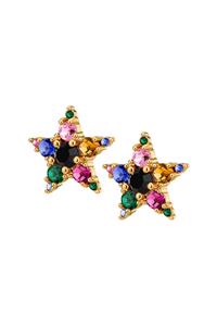 Dyrberg Kern Dyrberg/Kern Cana Earring, Color: Gold, Rainbow, Onesize, Women