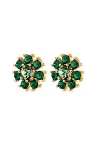 Dyrberg Kern Dyrberg/Kern Aude Earring, Color: Gold/Green, Onesize, Women