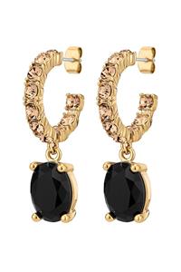 Dyrberg Kern Dyrberg/Kern Barbara Earring, Color: Gold/Black, Onesize, Women