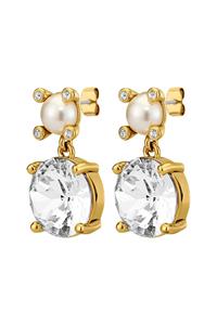 Dyrberg Kern Dyrberg/Kern Nicola Earring, Color: Gold/Crystal, Onesize, Women