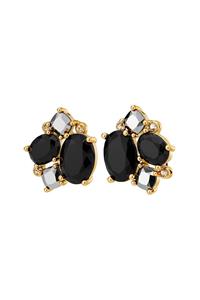 Dyrberg Kern Dyrberg/Kern Emma Earring, Color: Gold/Black, Onesize, Women