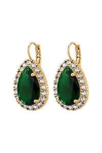 Dyrberg Kern Dyrberg/Kern Fiora Earring, Color: Gold/Green, Onesize, Women