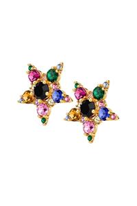 Dyrberg Kern Dyrberg/Kern Gemini Earring, Color: Gold, Rainbow, Onesize, Women