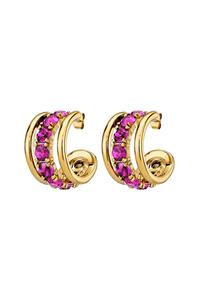 Dyrberg Kern Dyrberg/Kern Helen Earring, Color: Gold/Pink, Onesize, Women