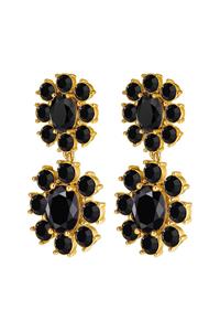 Dyrberg Kern Dyrberg/Kern Lina Earring, Color: Gold/Black, Onesize, Women