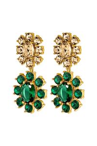 Dyrberg Kern Dyrberg/Kern Lina Earring, Color: Gold/Green, Onesize, Women