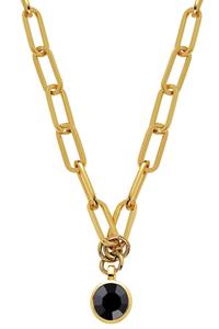 Dyrberg Kern Dyrberg/Kern Lisanna Necklace, Color: Gold/Black, Onesize, Women