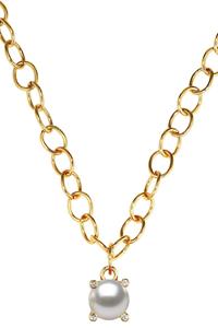 Dyrberg Kern Dyrberg/Kern Ramina Necklace, Color: Gold/White, Onesize, Women