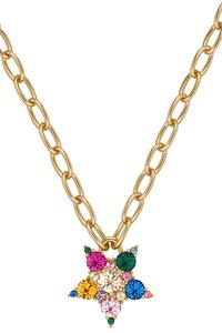 Dyrberg Kern Dyrberg/Kern Sagitta Necklace, Color: Gold, Rainbow, Onesize, Women