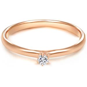 Trilani Zilveren ring Sterling zilver Zirkonia in Roségoud