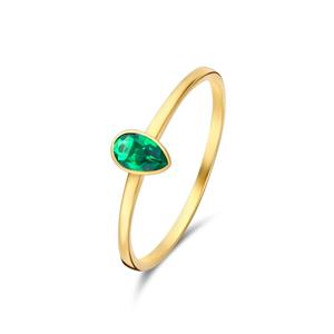 Isabel Bernard Ring  Baguette Olivia - 14 karaat goud