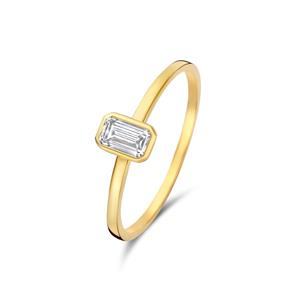 Isabel Bernard Ring  Baguette Genevieve - 14 karaat goud