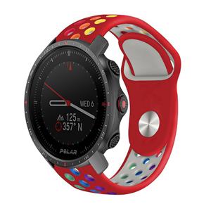 Strap-it Polar Grit X Pro sport band (rood/kleurrijk)