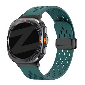 Bandz Samsung Galaxy Watch Ultra D-buckle sport band 'Air' (dennengroen)