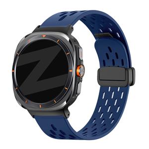 Bandz Samsung Galaxy Watch Ultra D-buckle sport band 'Air' (donkerblauw)