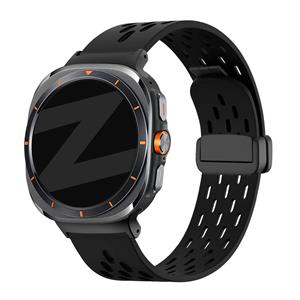 Bandz Samsung Galaxy Watch Ultra D-buckle sport band 'Air' (zwart)