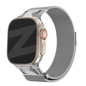 Bandz Apple Watch Milanese band 'Mecha' (titanium zilver)