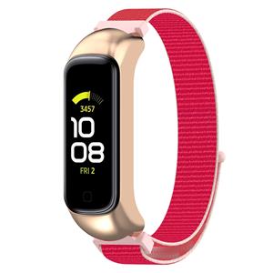 Strap-it Samsung Galaxy Fit 2 nylon bandje (rood-roze)