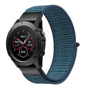 Strap-it Garmin Fenix 5 / 6 nylon band (dark mist grey)