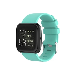 Strap-it Fitbit Versa silicone band (aqua)