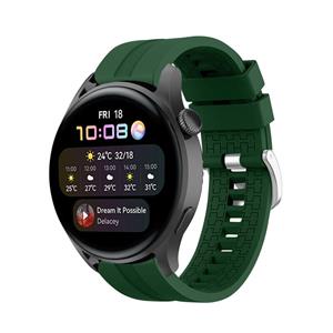 Strap-it Huawei Watch 3 (Pro) extreme silicone band (legergroen)