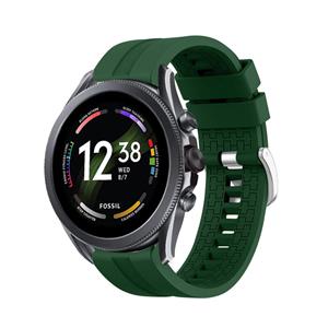 Strap-it Fossil Gen 6 44mm extreme silicone band (legergroen)