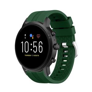 Strap-it Fossil Gen 5 extreme silicone band (legergroen)