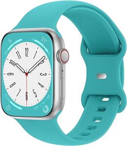 Strap-it Apple Watch siliconen bandje (aqua)