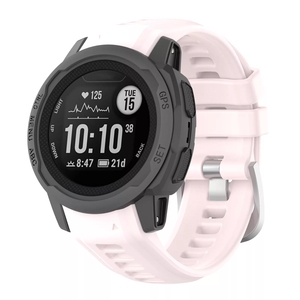 Strap-it Garmin Instinct 2s siliconen bandje (roze)