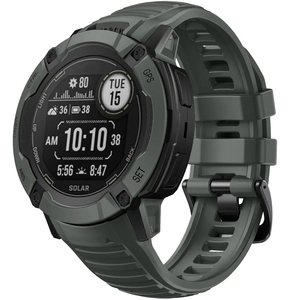 Strap-it Garmin Instinct 2x siliconen bandje (donkergroen)