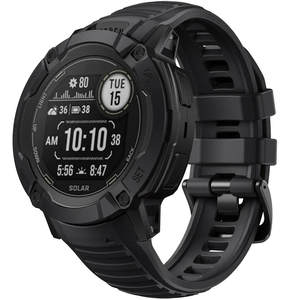 Strap-it Garmin Instinct 2x siliconen bandje (zwart)