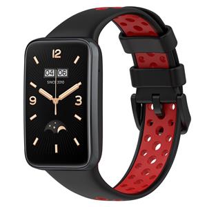 Strap-it Xiaomi Smart Band 7 Pro sport bandje (zwart/rood)