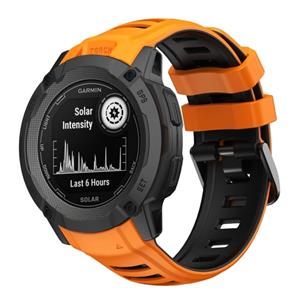 Strap-it Garmin Instinct 2x sport bandje (oranje/zwart)