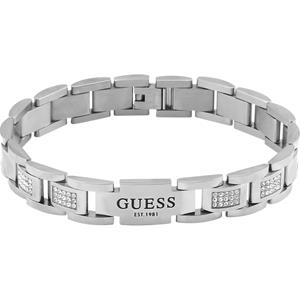 Guess Frontiers Heren Armband Staal - Zilverkleurig