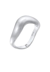 Elli PREMIUM Ring Dames Golven Trend Organiek in 925 sterling zilver Zilver