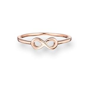 Glanzstücke München Zilveren ring Infinity Sterling zilver in Roségoud