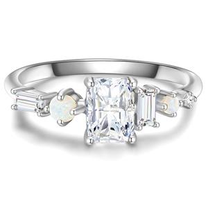 Glanzstücke München Zilveren ring Sterling zilver Zirkonia in Zilver